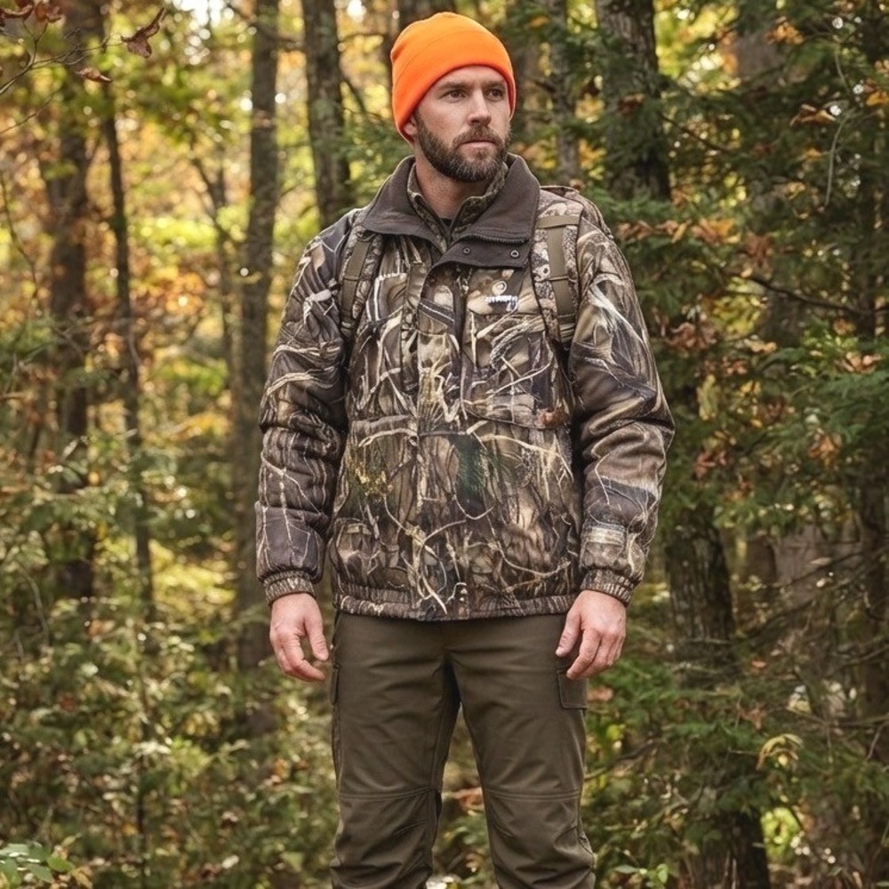 Game Winner Advantage Max 4 Camo Heavy Insulated Multi‎ Pocket Jacket Coat 2XL